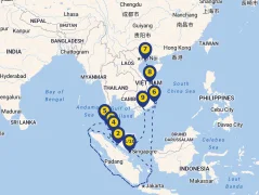 Mapa plavby